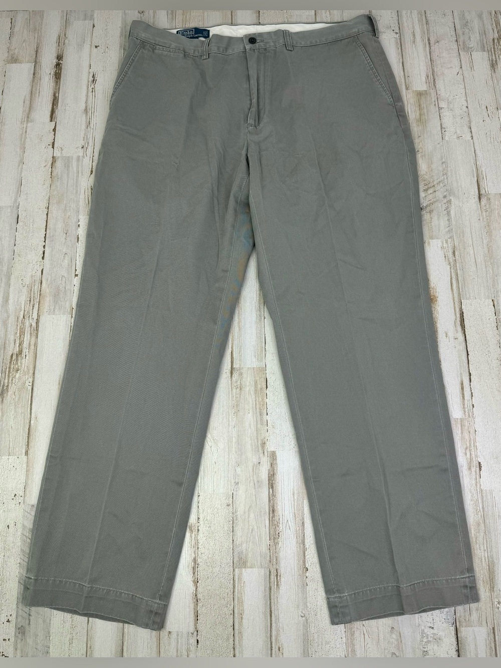 Polo Ralph Lauren 40x32 Preston Pant Gray Cotton Casual Men's